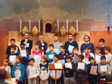 Sulla scia di Santa Cecilia – esecuzione della  Cappella Musicale del Duomo di Milano, diretta da don Claudio Burgio