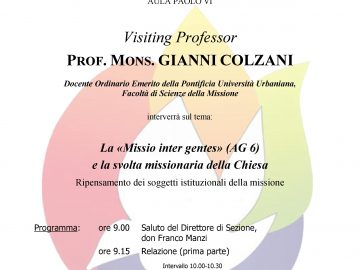Mons. Gianni Colzani interviene sulla svolta missionaria della Chiesa
