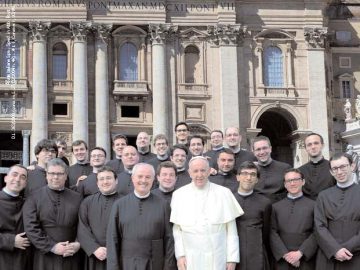 La festa dei candidati con Papa Francesco