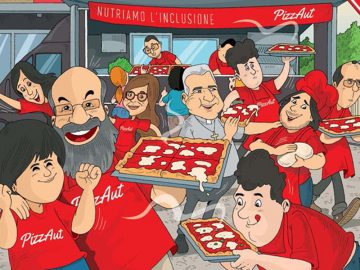 Pizzaut, la pizzeria degli autistici diventa un fumetto