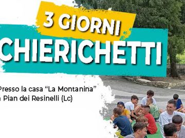 Tre giorni chierichetti 2026