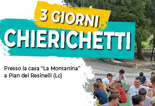Tre giorni chierichetti 2026
